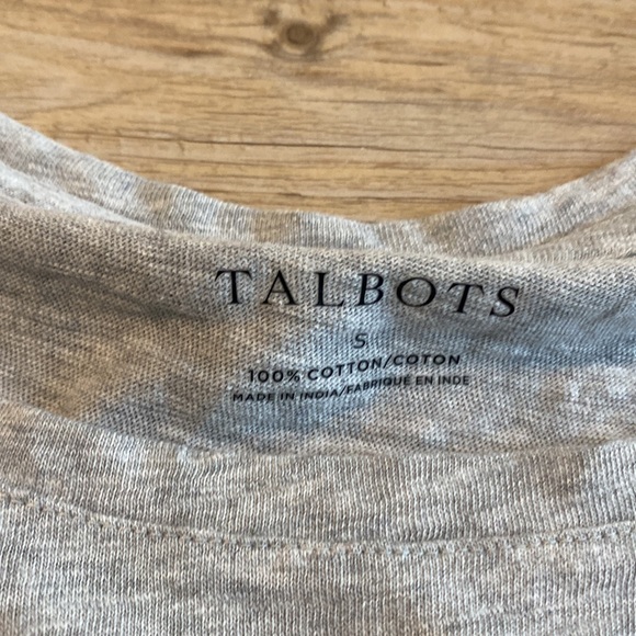 Talbots Grey Tee - Picture 2 of 3